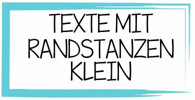 Texte mit Randstanzen klein