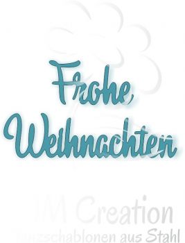 Stanzschablone - Frohe Weihnachten