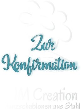 Stanzschablone - Zur Konfirmation