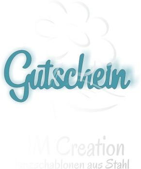 Stanzschablone - Gutschein