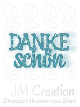 Stanzschablone - Dankeschön