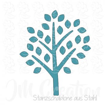 Stanzschablone - Baum + Blätter