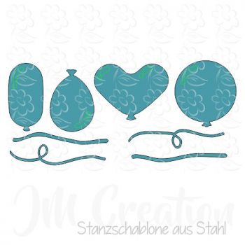 Stanzschablone - Luftballons groß