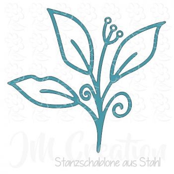 Stanzschablone - Blätterzweig