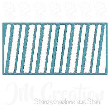 Stanzschablone - Schrägstreifen DIN lang