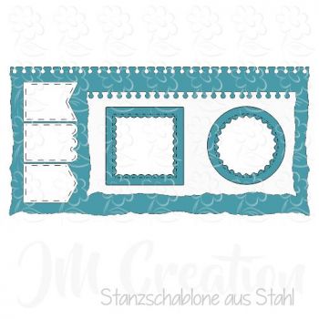 Stanzschablone - Notizzettel DIN lang Minislime