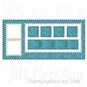 Briefmarken-Set - Stanzschablone