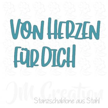 Von Herzen - Stanzschablone