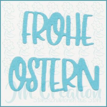 Frohe Ostern - Stanzschablone