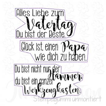 Alles Liebe ... Vatertag - Stempelgummi