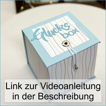 Graupappezuschnitte - Würfelbox "Glück"