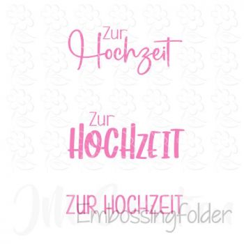 Hochzeit - Embossingfolder