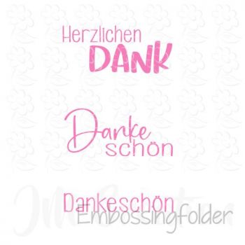 Danke - Embossingfolder