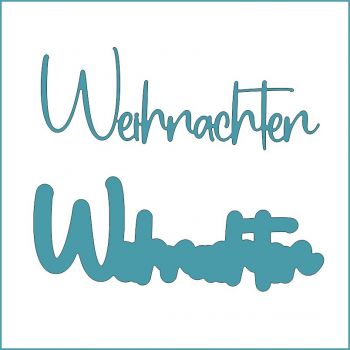 Weihnachten groß - Stanzschablone