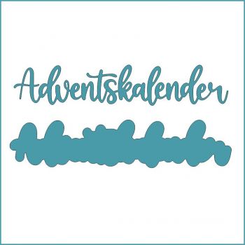 Adventskalender mittel - Stanzschablone