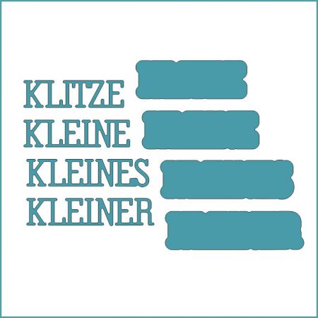 Klitze klein - Stanzschablone