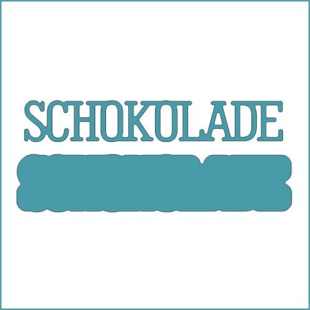 Schokolade klein - Stanzschablone