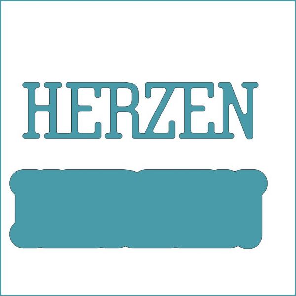 Herzen klein - Stanzschablone