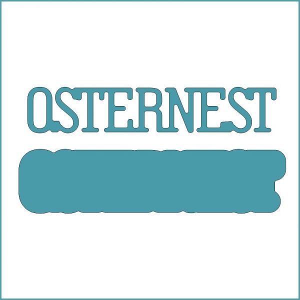 Osternest klein - Stanzschablone