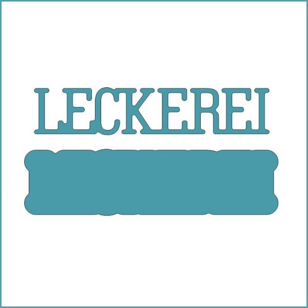 Leckerei klein - Stanzschablone